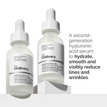 The Ordinary Daily Collection For Face & Eye - Skin Care Bundle Set - Hyaluronic Acid 2% + B5 1 Fl Oz, Niacinamide 10% + Zinc 1% 1 FL Oz, Caffeine Solution 5% + EGCG 1 Fl Oz