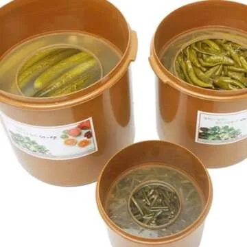 Premium Kimchi & Sauerkraut Fermentation Container - 5.8 Gal