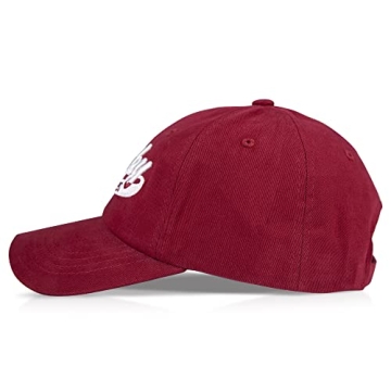 Stylish Lucky Brand Dad Hat with Adjustable Straps - Red