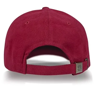 Stylish Lucky Brand Dad Hat with Adjustable Straps - Red