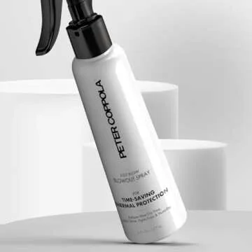 PETER COPPOLA Just Blow - Heat Protectant Spray for Blow-Drying, Anti-Frizz, Smoothing and Straightening All Hair Types - Conditions and Adds Shine - 6 oz