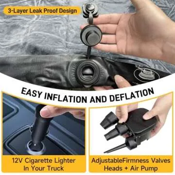 Umbrauto Truck Bed Air Mattress with Pump for Adventurers