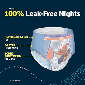 Goodnites Boys' Nighttime Bedwetting Underwear, 44 Ct