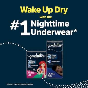 Goodnites Boys' Nighttime Bedwetting Underwear, 44 Ct