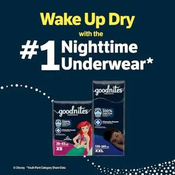 Goodnites Boys' Nighttime Bedwetting Underwear, 44 Ct