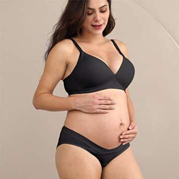 Intimate Portal Maternity Underwear Cotton Pregnancy Panties Under the Bump Women Postpartum Bikini ...
