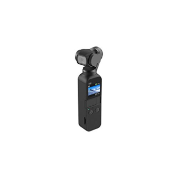 DJI Osmo Pocket - Handheld 3-Axis Gimbal Stabilizer with integrated Camera 12 MP 1/2.3” CMOS 4K60 Video, for YouTube, TikTok, Video Vlog, Streamlabs, Attachable to Smartphone, Android, iPhone, Black