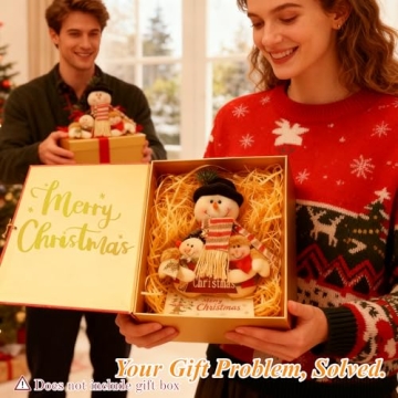 BCNNQS-X 2025 New Christmas Snowman Decor Indoor, 12in Plush Snowman Christmas Decorations Indoor, S...