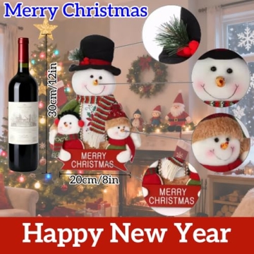 Charming 12in Plush Snowman Decor for Festive Cheer