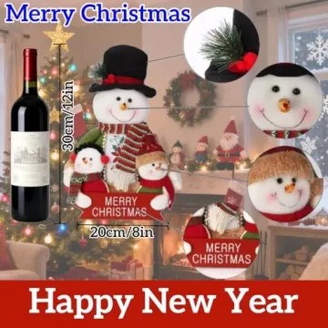 Charming 12in Plush Snowman Decor for Festive Cheer