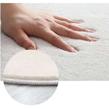 Modern Minimalist Beige Green Shaped Area Rug for Living Room Bedroom Diningroom Faux Wool Soft Washable Home Office Hallway Runner Rug 2x6 Carpet