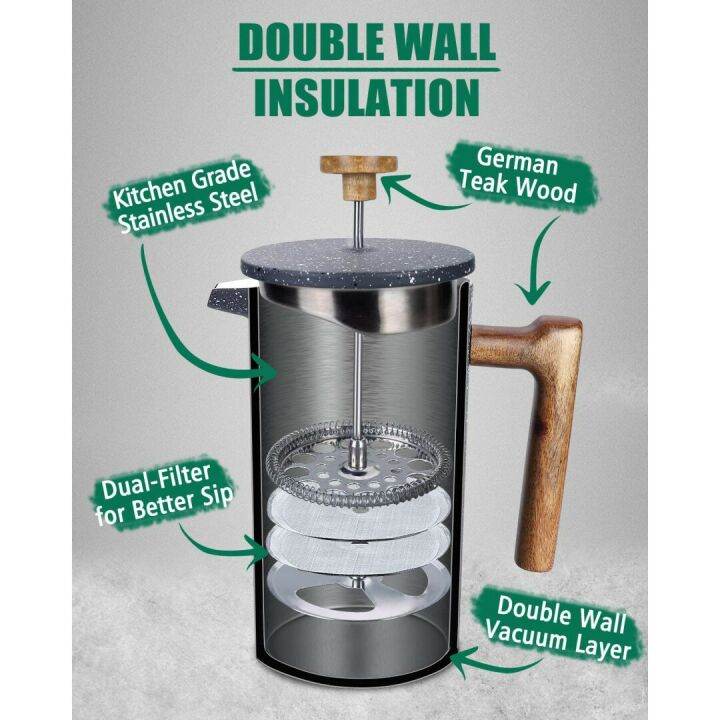 POLIVIAR French Press Coffee Maker