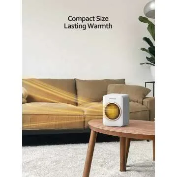 350W Portable Ceramic Heater for Home & Office