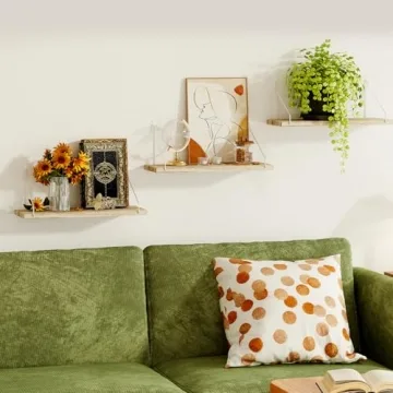 Fixwal Floating Shelves – No Drilling Required, 3pcs