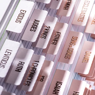 Beautifully Designed Laminated Bible Tabs for Easy Study