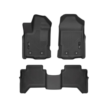 Husky Liners Weatherbeater Floor Mats | Fits 2019 - 2023 Ford Ranger SuperCrew | Front & 2nd Row, 3-...