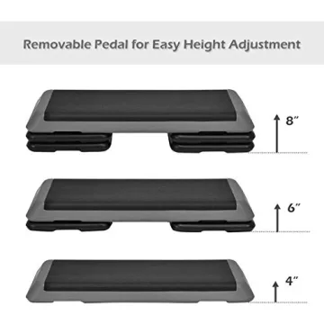 GYMAX Adjustable Step Platform - Ideal for Cardio Fitness