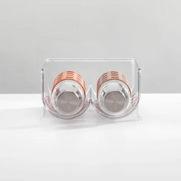 mDesign Stackable Water Bottle Holder Bin for Organized Living