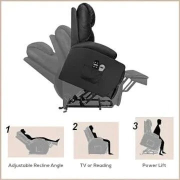 Flamaker Power Lift Recliner with Massage & Comfort