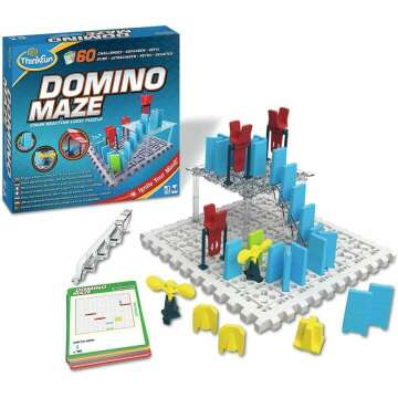 ThinkFun Domino Maze Logic Game for Kids Ages 8+
