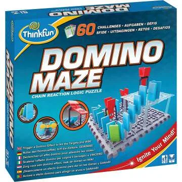 ThinkFun Domino Maze Logic Game for Kids Ages 8+