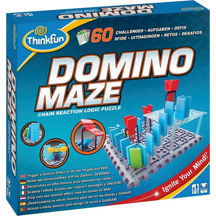 ThinkFun Domino Maze Logic Game for Kids Ages 8+
