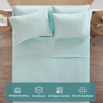 Comfort Spaces Flannel King Size Sheets for Warmth