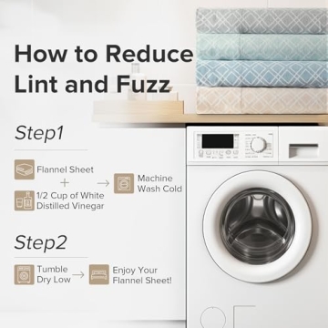 Comfort Spaces Flannel King Size Sheets for Warmth