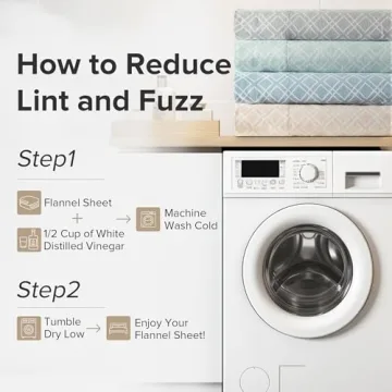 Comfort Spaces Flannel King Size Sheets for Warmth