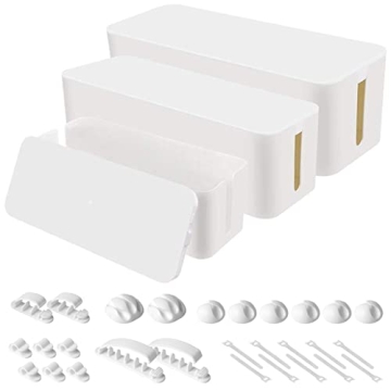 Chouky Cable Organizer Box Set - Neat & Stylish Storage Solution