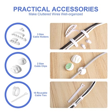 Chouky Cable Organizer Box Set - Neat & Stylish Storage Solution