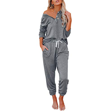 AUTOMET Women's 2 Piece Outfits Pajamas Sets-Fall Loungewear