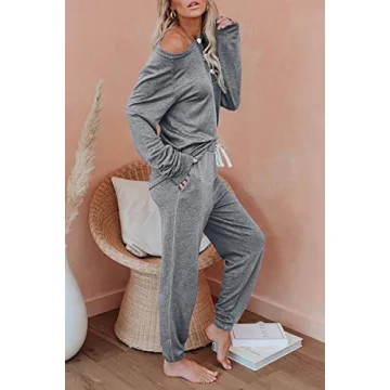 AUTOMET Women's 2 Piece Pajama Sets for Cozy Chic Style