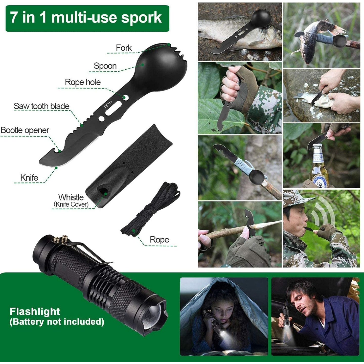 35 in 1 Survival Kit for Camping and Adventures