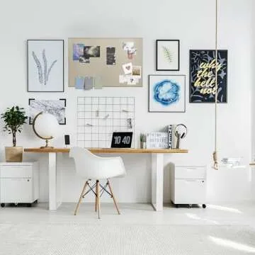 Fabric Bulletin Board Pinboard for Walls Thick & Stylish Frameless Display Notice Memory Board Office Home Elegant Decorative or School Organization Easy to Install (Sand, 24 x 36)