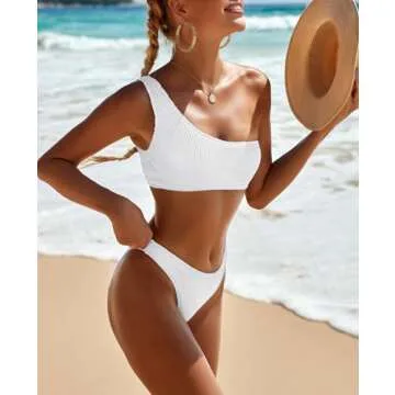 YIMISAN Women One Shoulder Bikini Set - Summer Ready