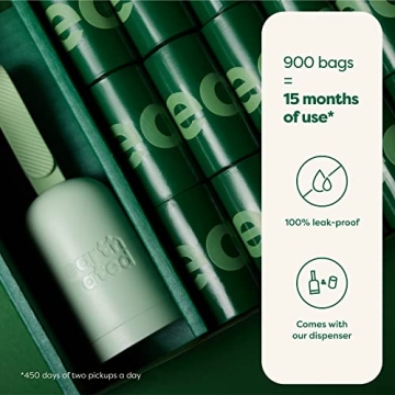 Durable Dog Poop Bag Dispenser with 900 Bags