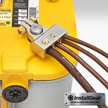 InstallGear 2-10 Gauge Battery Terminals for Enhanced Power