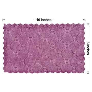 Small Reusable Cleaning Cloths, 6 x 10 inch, Super Absorbent Multipurpose Dish Cloths, for Furniture...