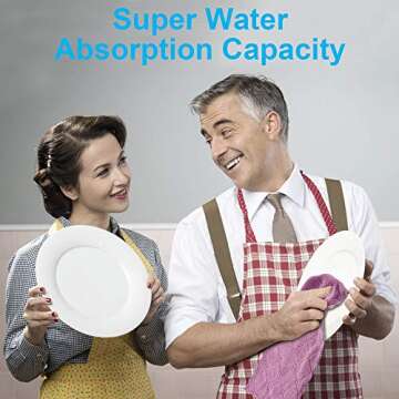 Small Reusable Cleaning Cloths - Super Absorbent & Versatile