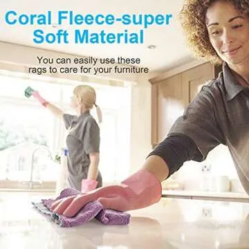 Small Reusable Cleaning Cloths - Super Absorbent & Versatile