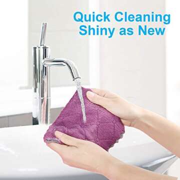 Small Reusable Cleaning Cloths - Super Absorbent & Versatile