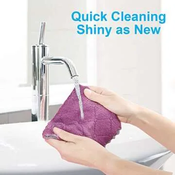 Small Reusable Cleaning Cloths - Super Absorbent & Versatile