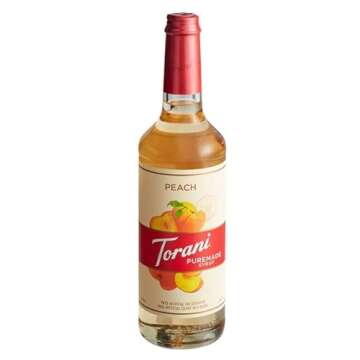 Torani Puremade Peach Syrup, 750 ml