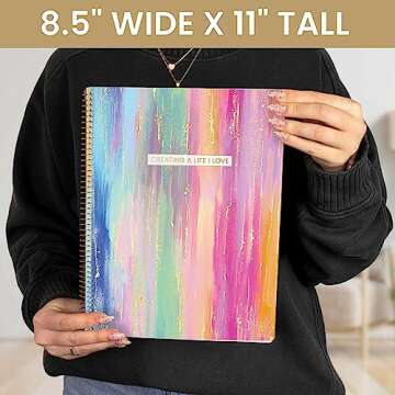 bloom daily planners 2024 (8.5" x 11") Calendar Year Day Planner (January 2024 - December 2024) - Weekly/Monthly Dated Agenda Organizer with Tabs - Creating a Life I Love