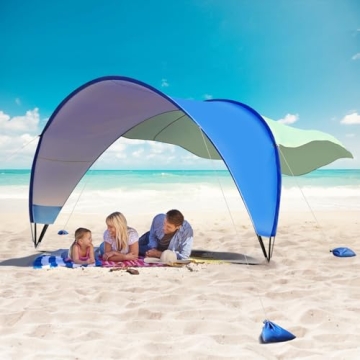 TOBTOS Beach Tent Sun Shelter - UPF50+ Protection for Summer Fun