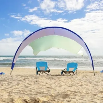 TOBTOS Beach Tent with UPF50+ Sun Protection