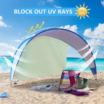 TOBTOS Beach Tent with UPF50+ Sun Protection