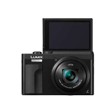 Panasonic LUMIX DC-ZS70K, 20.3 Megapixel, 4K Digital Camera, Touch Enabled 3-Inch 180 Degree Flip-fr...