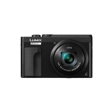 Panasonic LUMIX DC-ZS70K, 20.3 Megapixel, 4K Digital Camera, Touch Enabled 3-Inch 180 Degree Flip-front Display, 30X LEICA DC VARIO-ELMAR Lens, WiFi (Black)